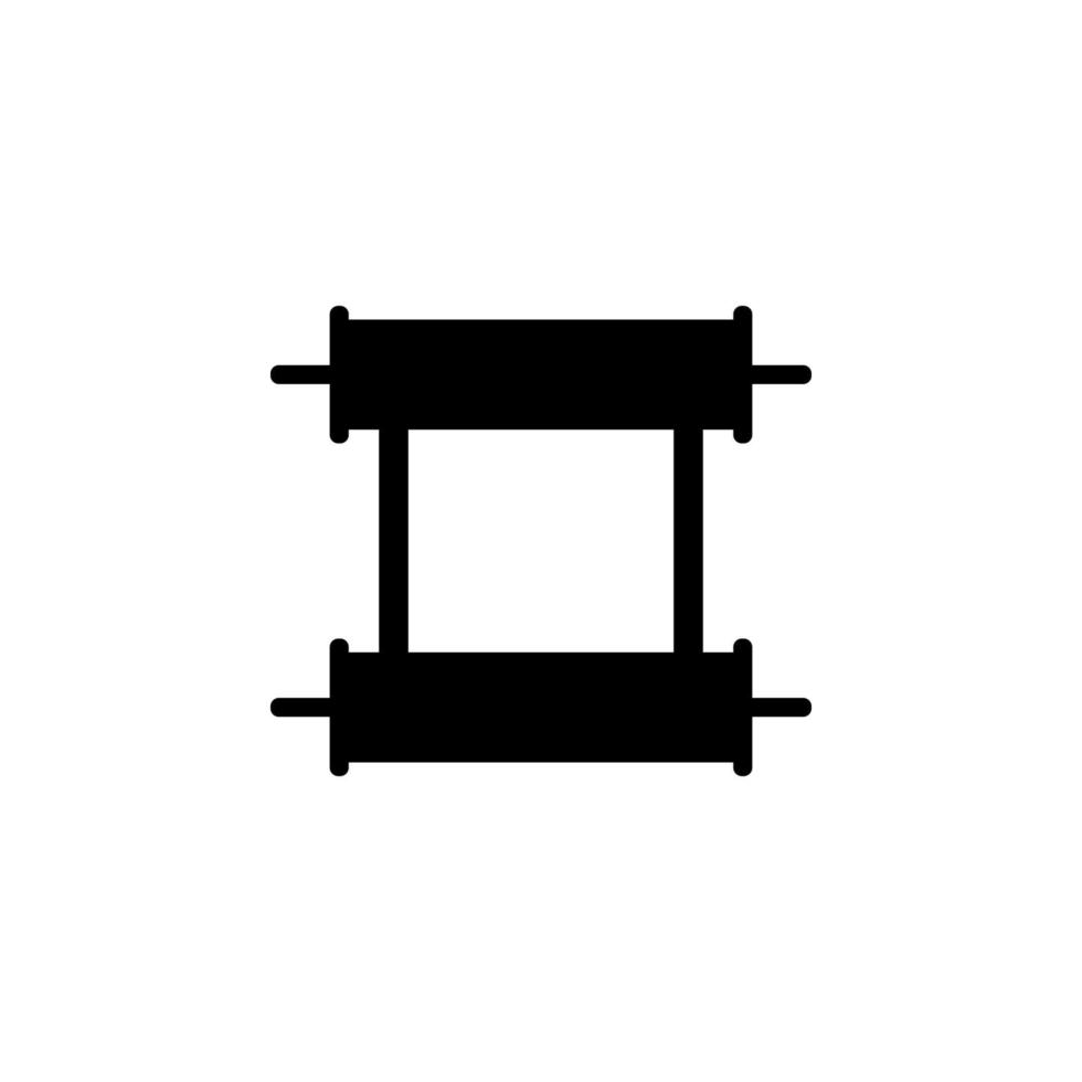 Scroll vector icon illustration