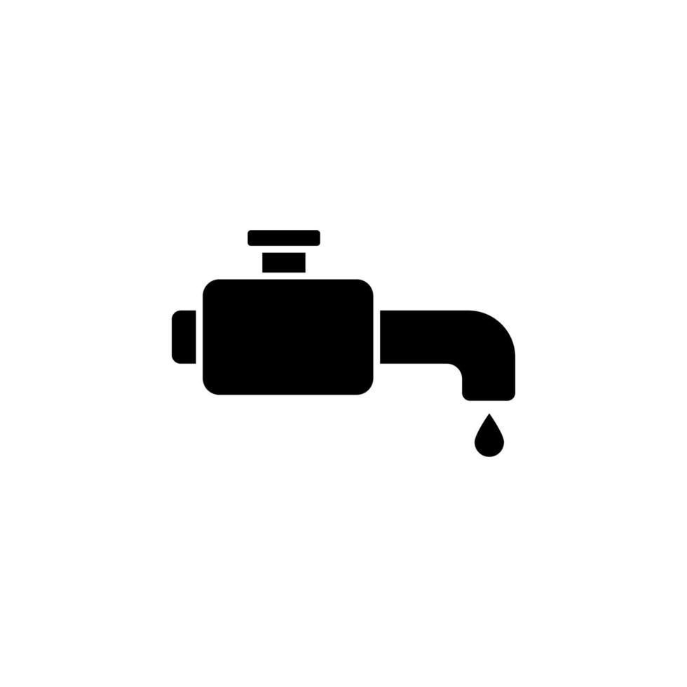 Drop, tab, water vector icon illustration