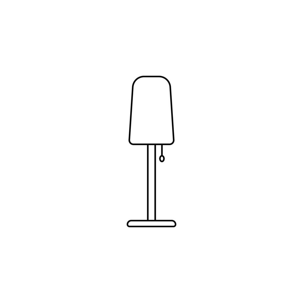 floor lamp vector icon illustration