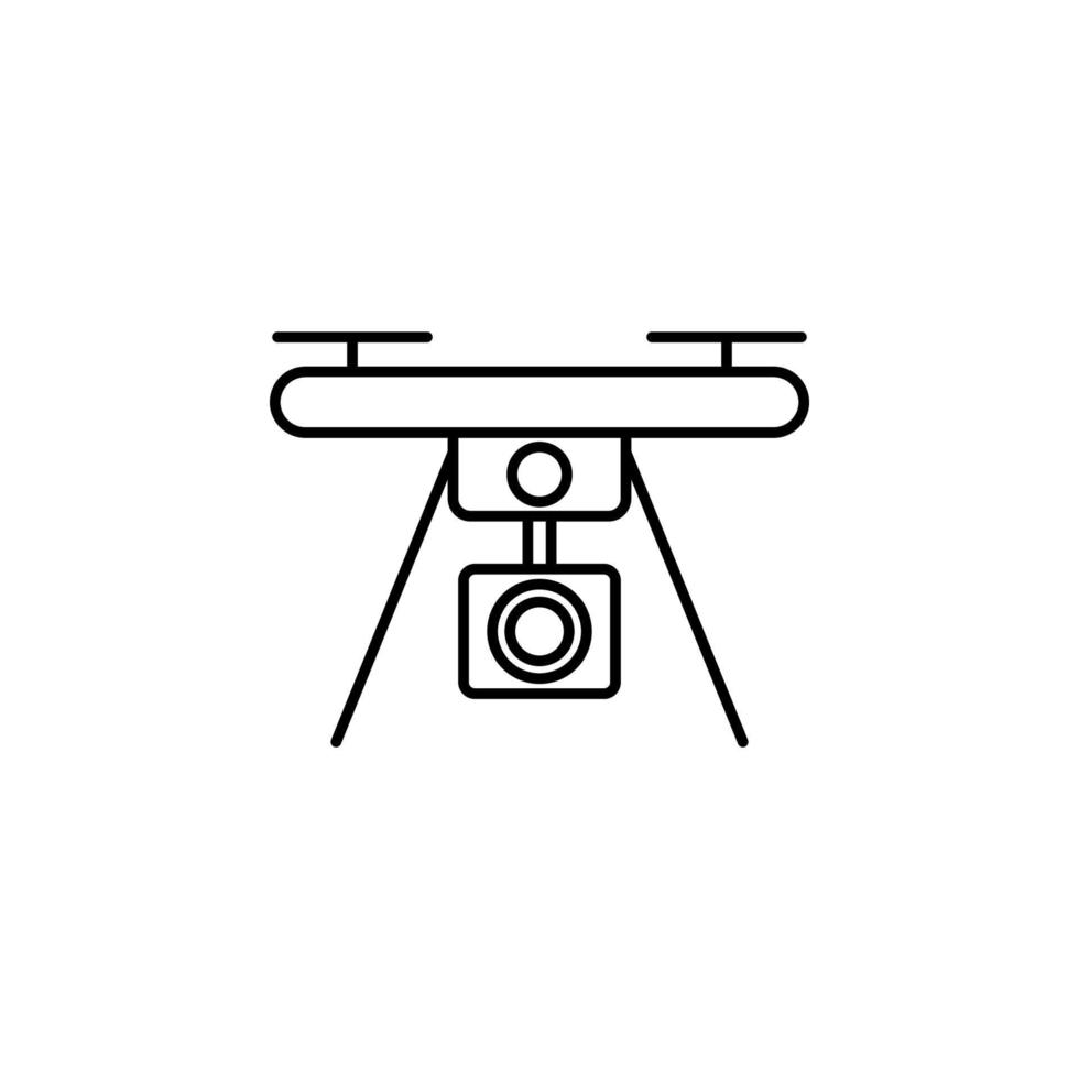 drone with camera vector icon illustration