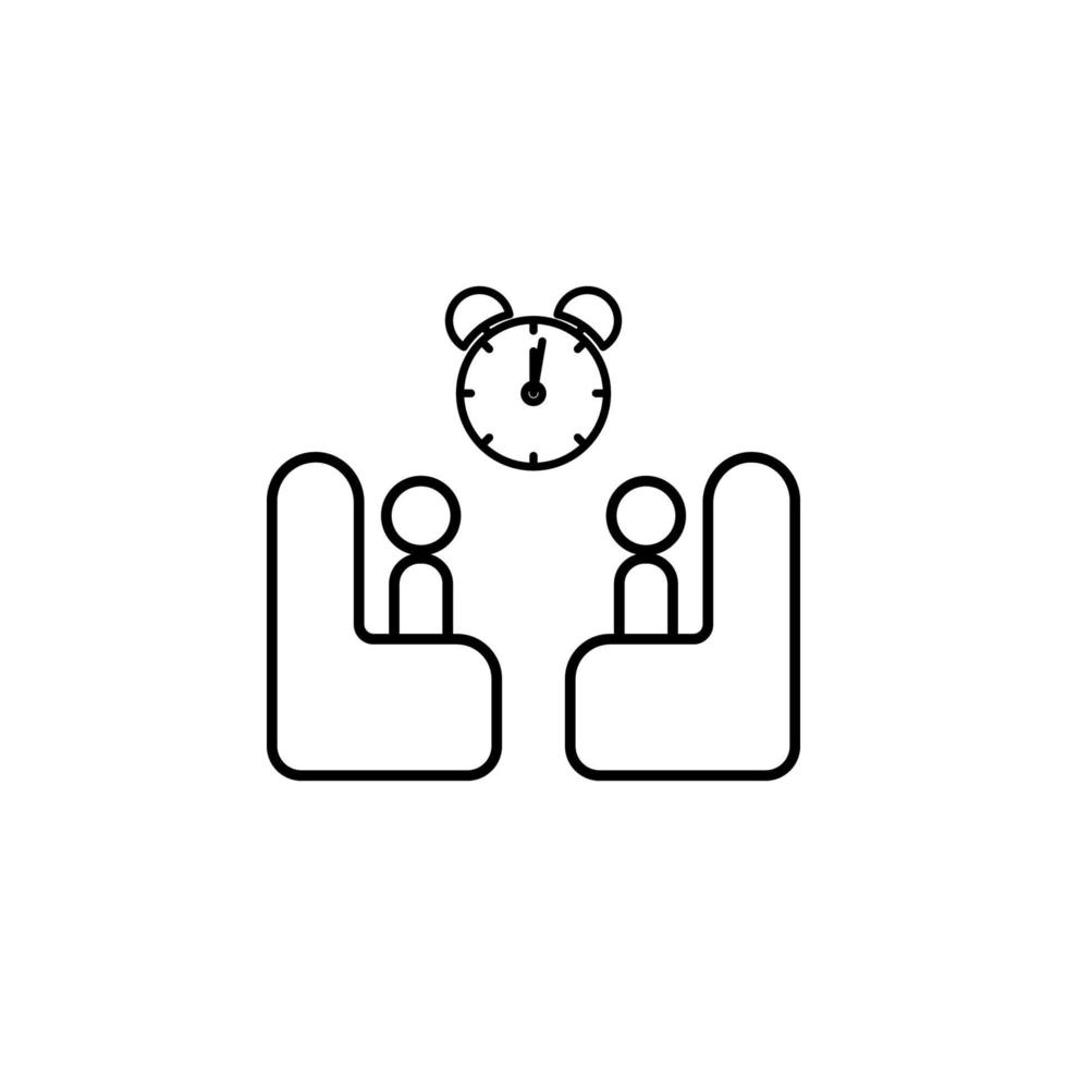 time for communication vector icon illustration