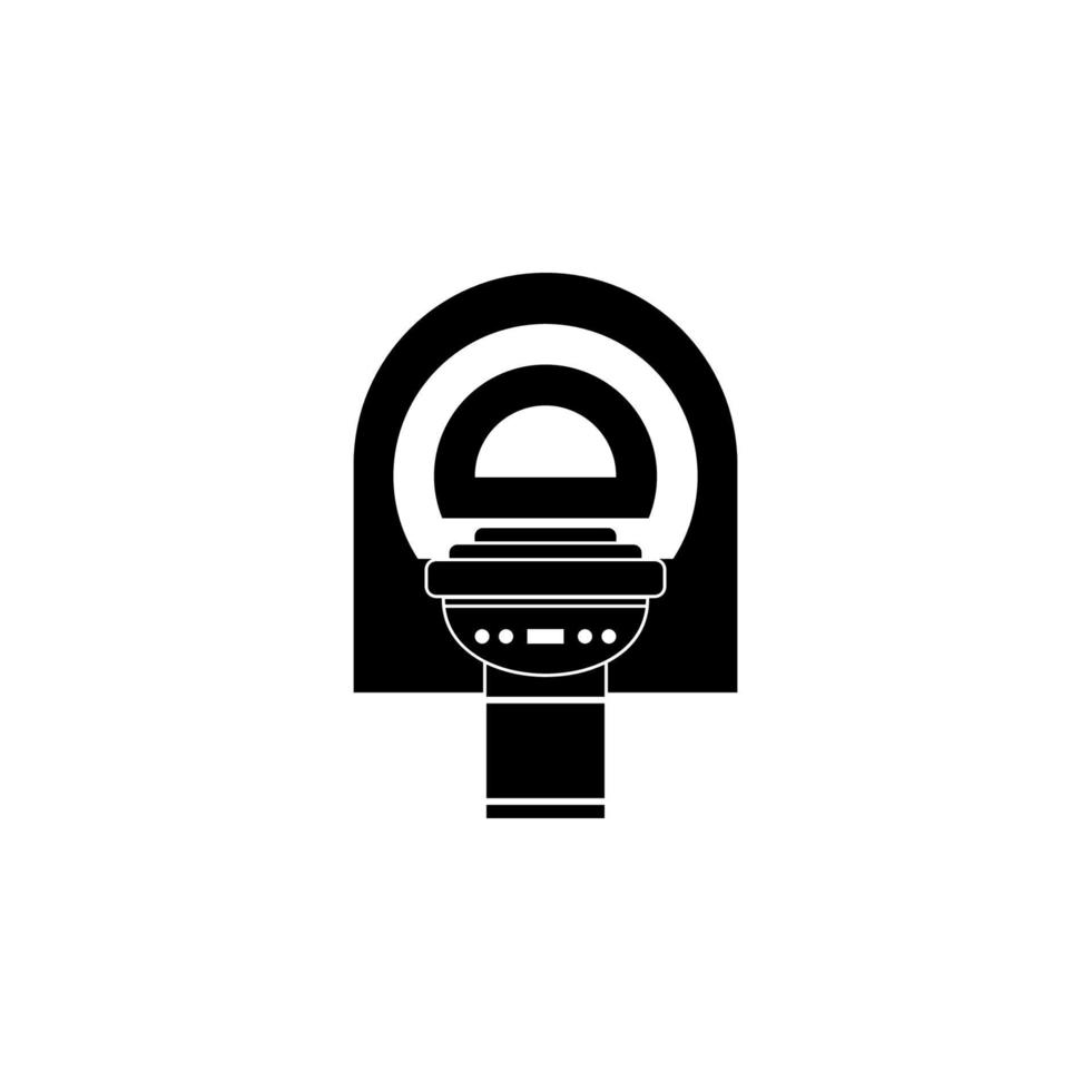 magnetic resonance, scan, healthcare, machine vector icon illustration