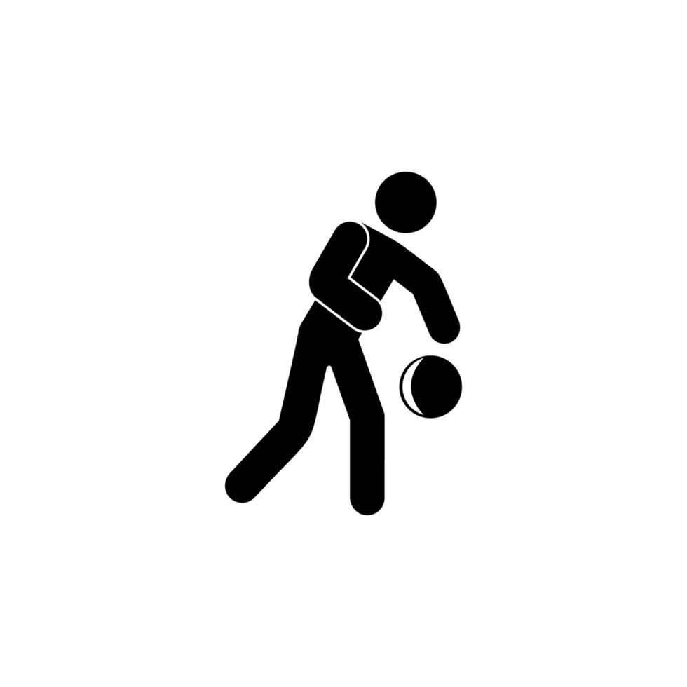 basketball player vector icon illustration