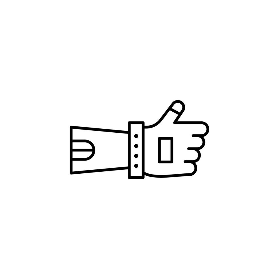 robot hand, like vector icon illustration