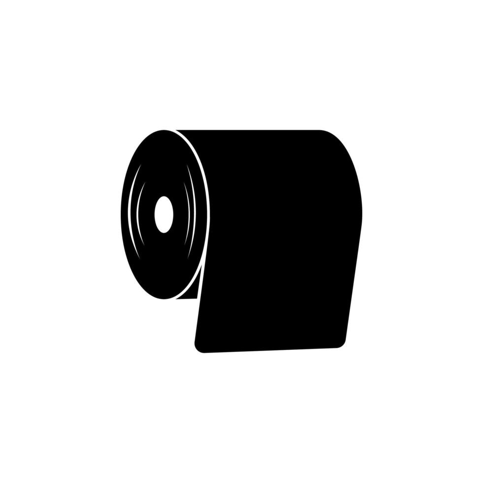 toilet paper vector icon illustration