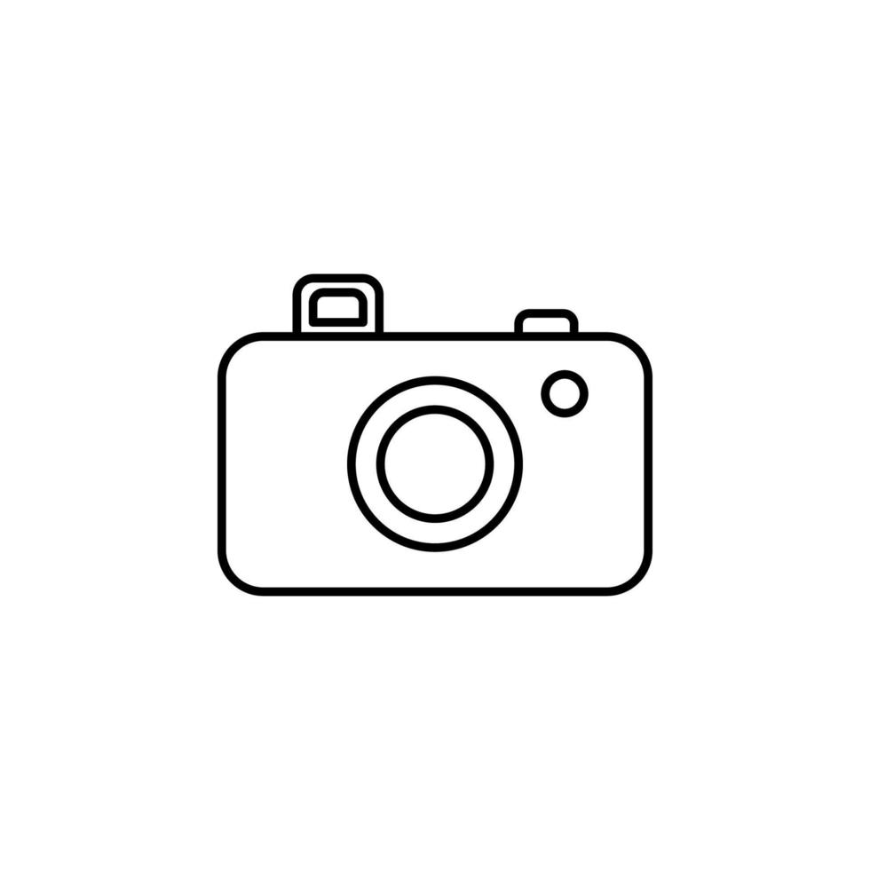 camera line vector icon illustration