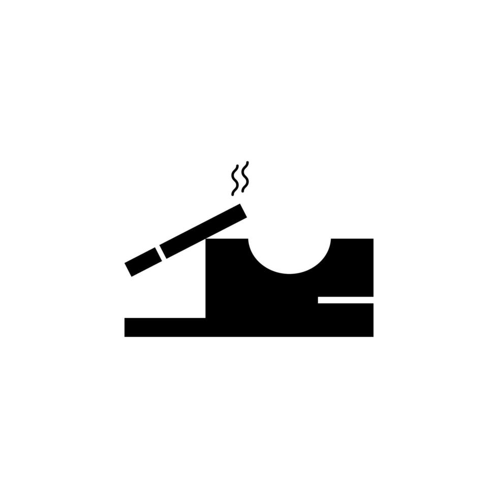 Karaoke, ashtray, tobacco vector icon illustration