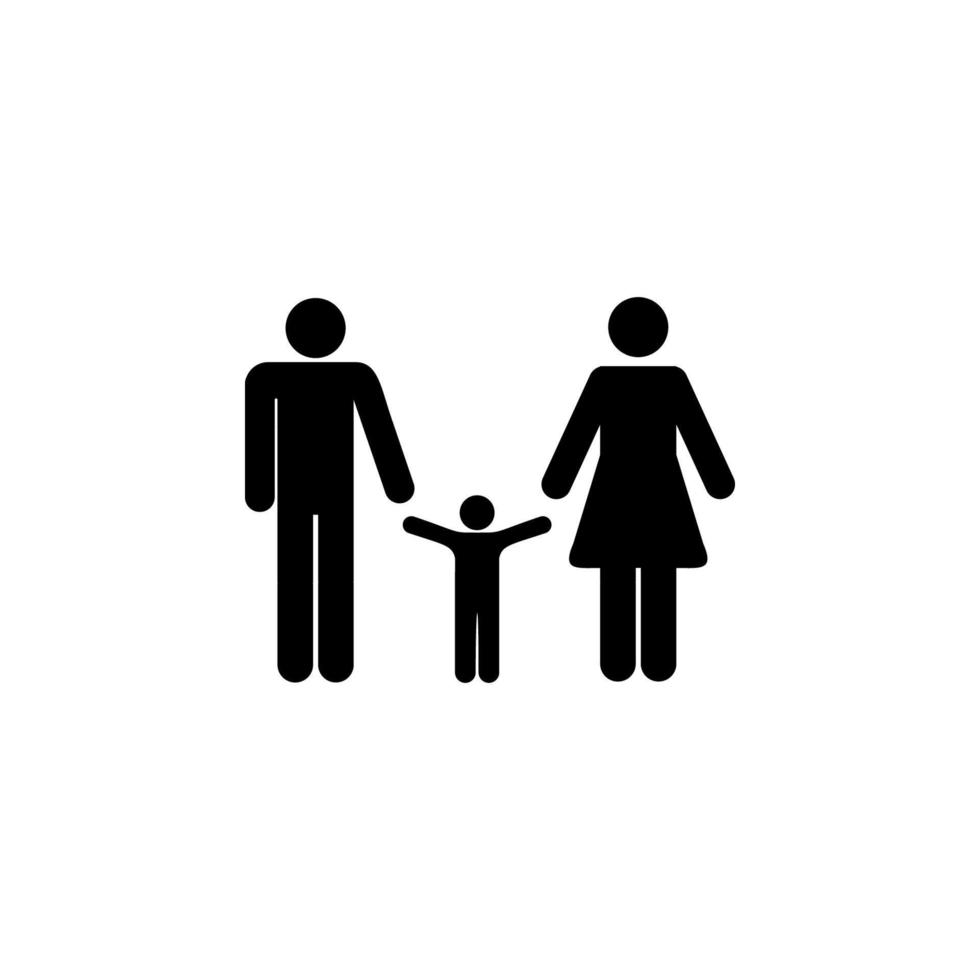 parents and child vector icon illustration