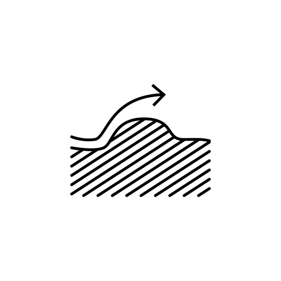 break through jump vector icon illustration