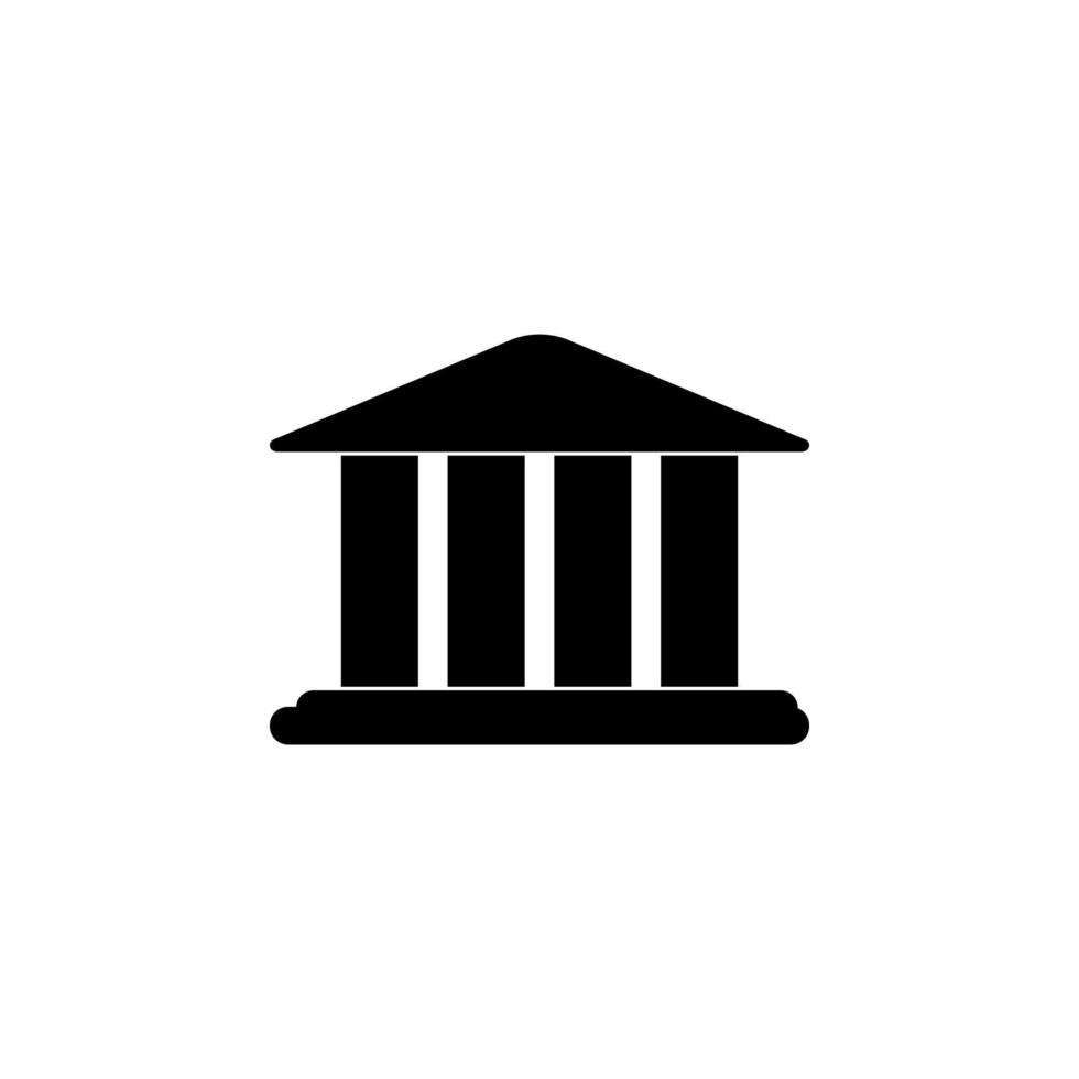 bank building vector icon illustration