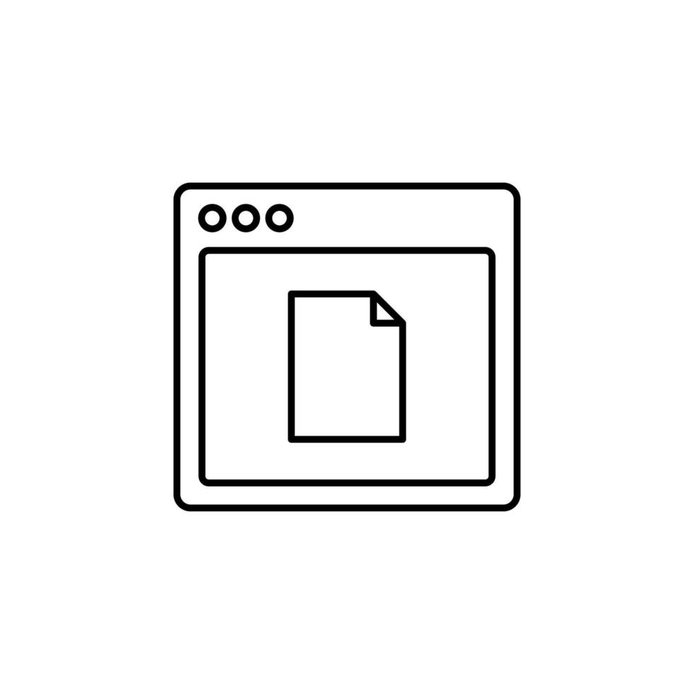 browser file webpage vector icon illustration