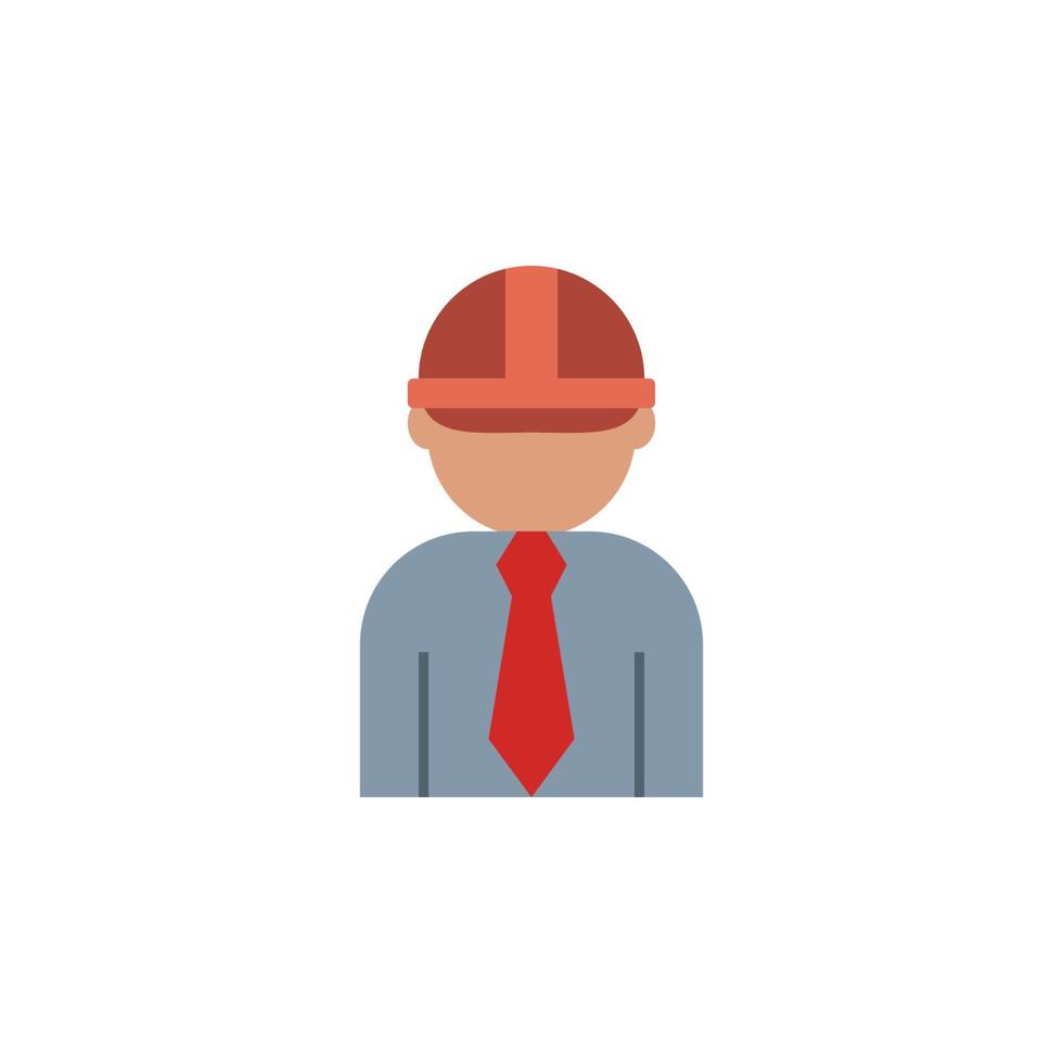 developer, labor, engineer vector icon illustration