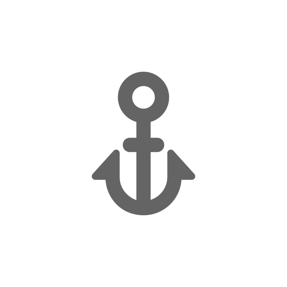 Anchor, marine, ship vector icon illustration