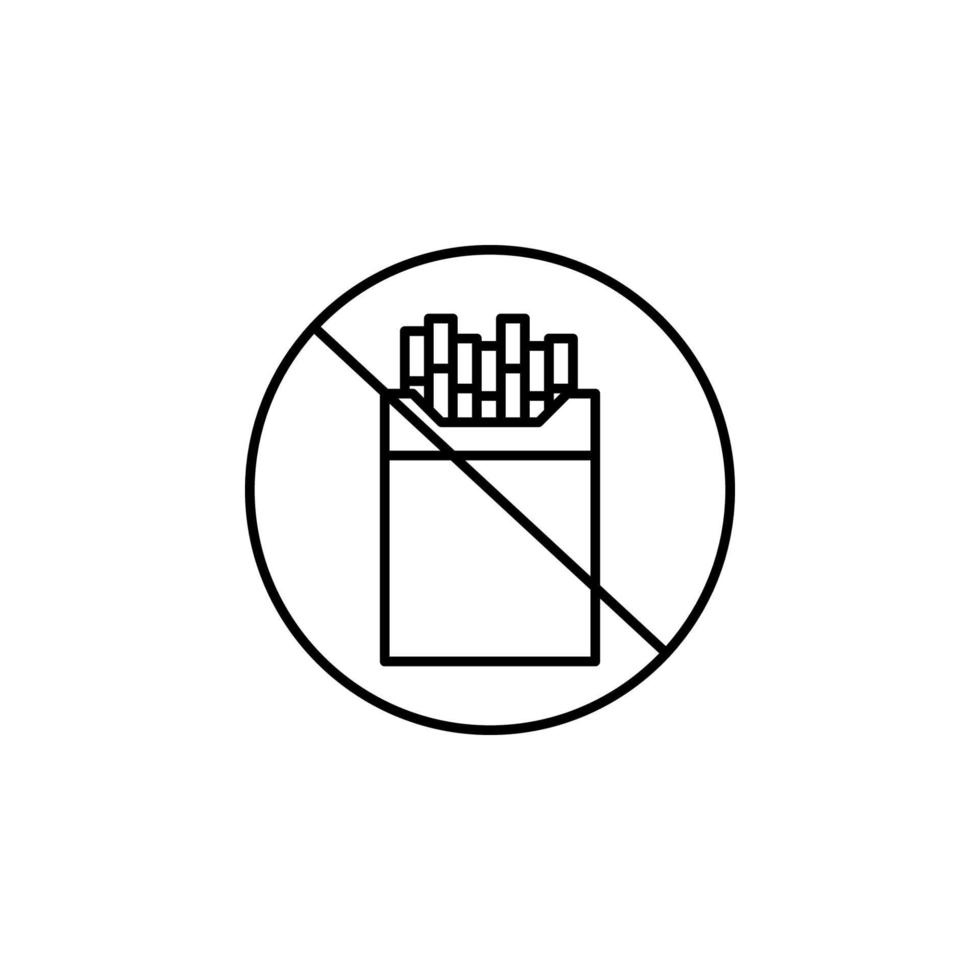 no smoking, warming, cigarette, prohibition vector icon illustration