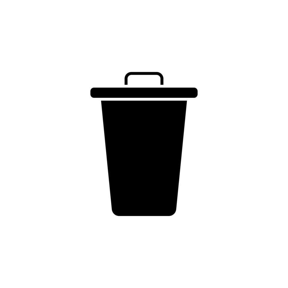 Can, recycle, trash vector icon illustration