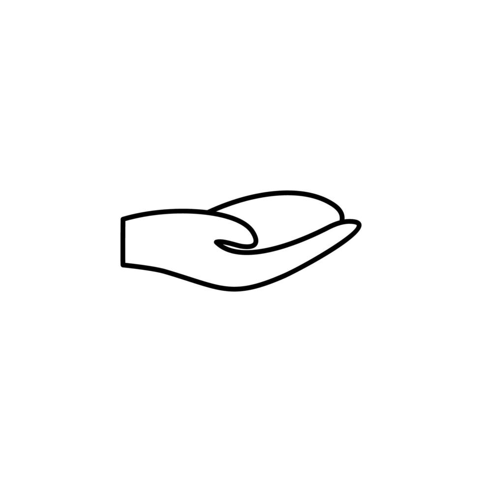 hand, plastic surgery vector icon illustration