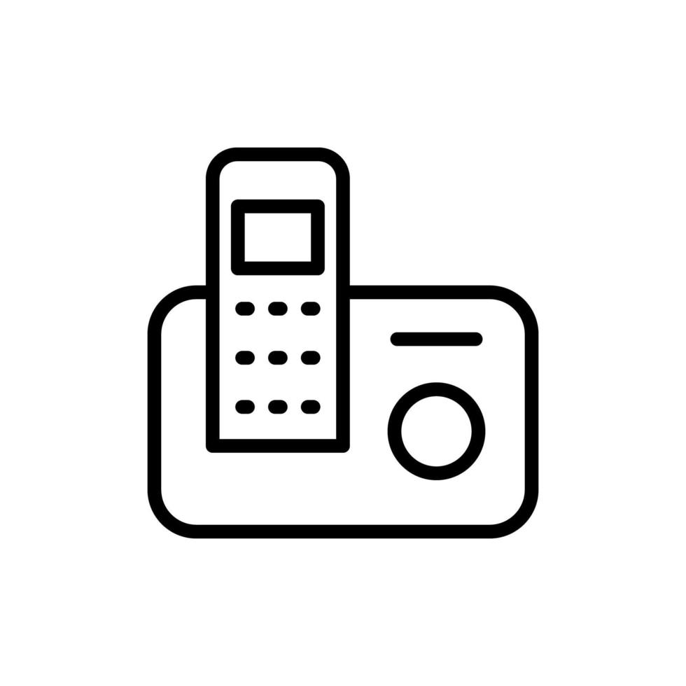 Phone, landline vector icon illustration