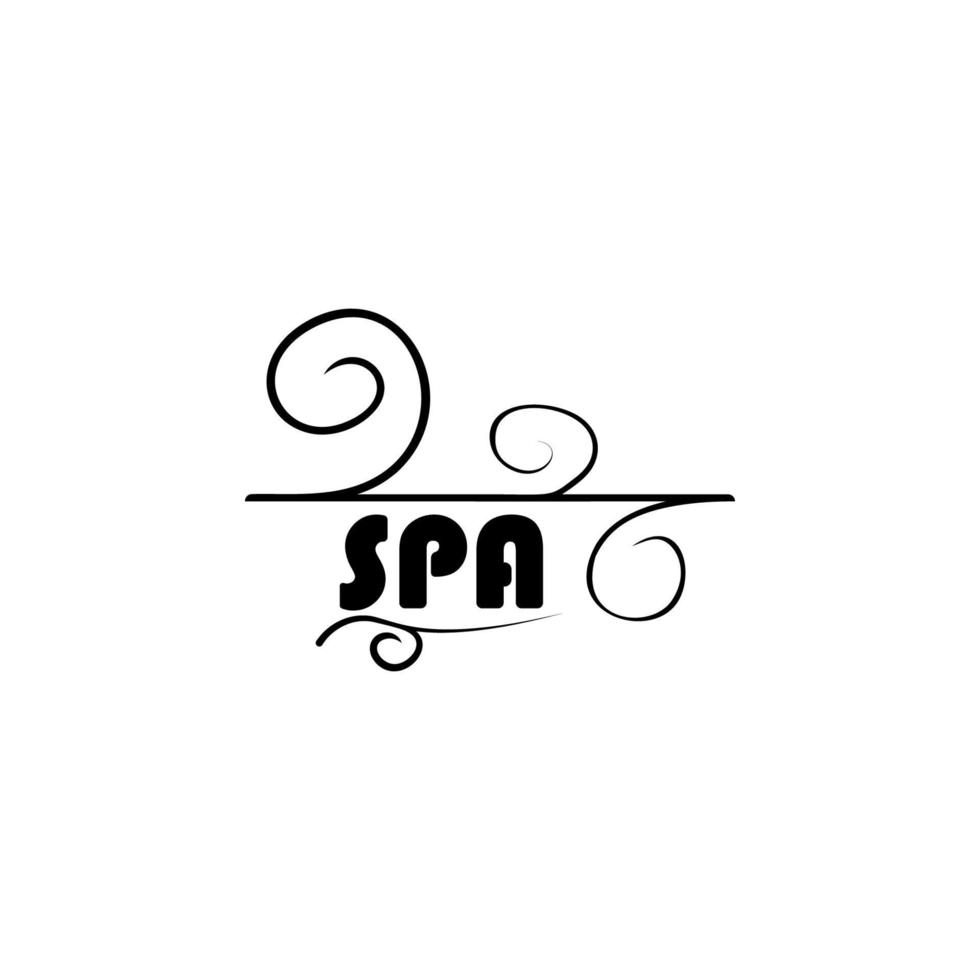 spa salon logo vector icon illustration