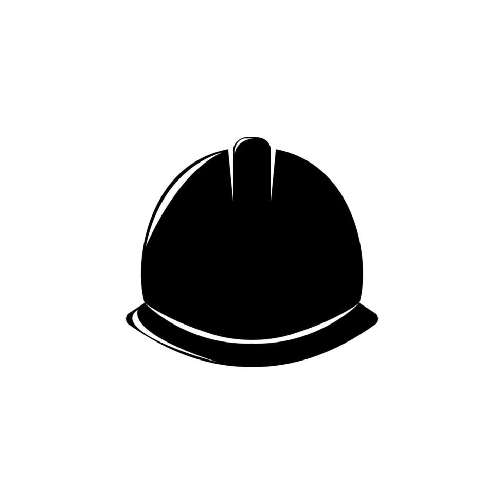 construction helmet vector icon illustration