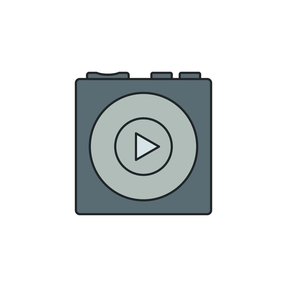 portable music speaker vector icon illustration