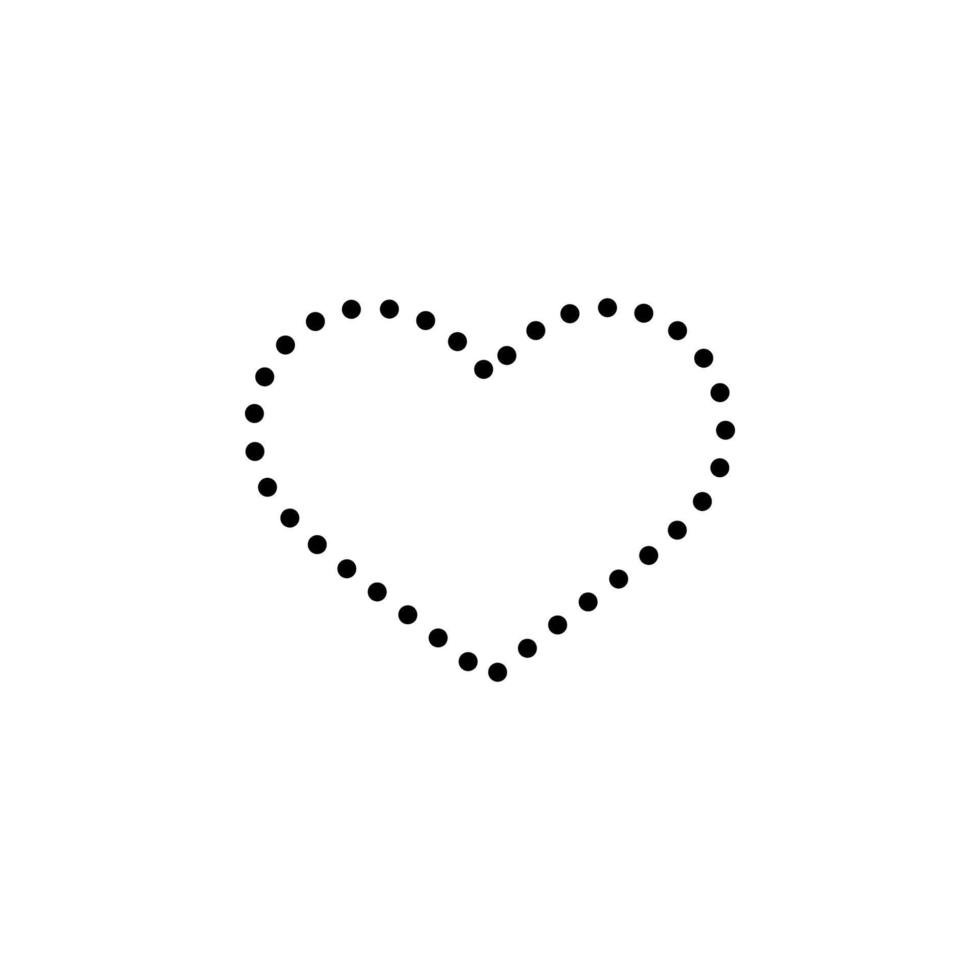 heart of dots vector icon illustration