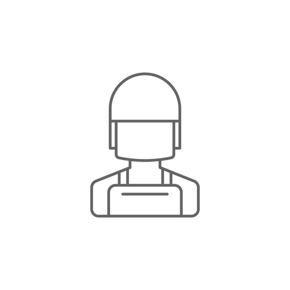 Army, uniform vector icon illustration