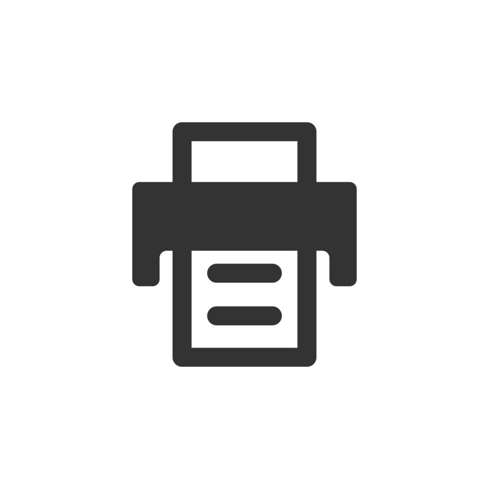 printer isolated simple vector icon illustration