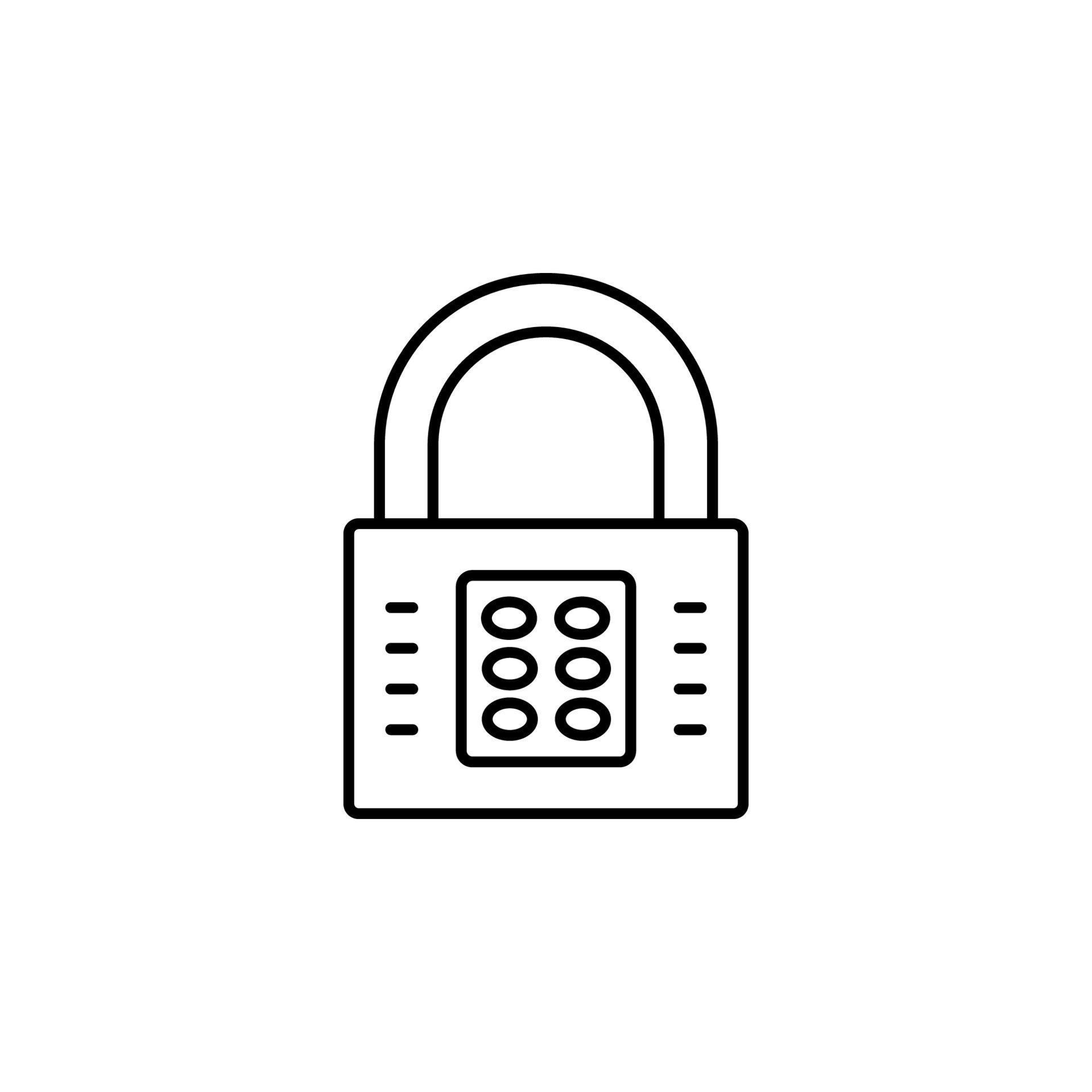 Pin code, key vector icon illustration 23198058 Vector Art at Vecteezy