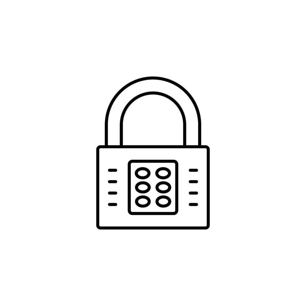Pin code, key vector icon illustration