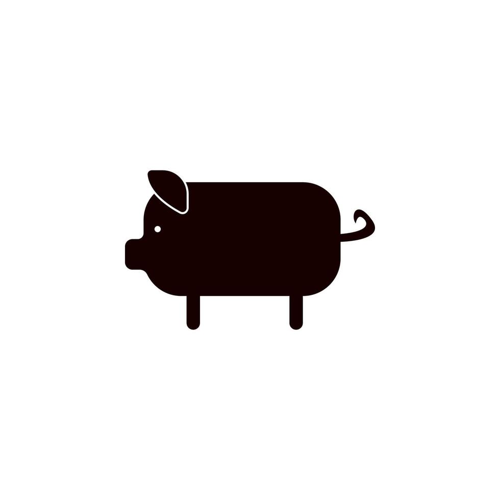 pig vector icon illustration