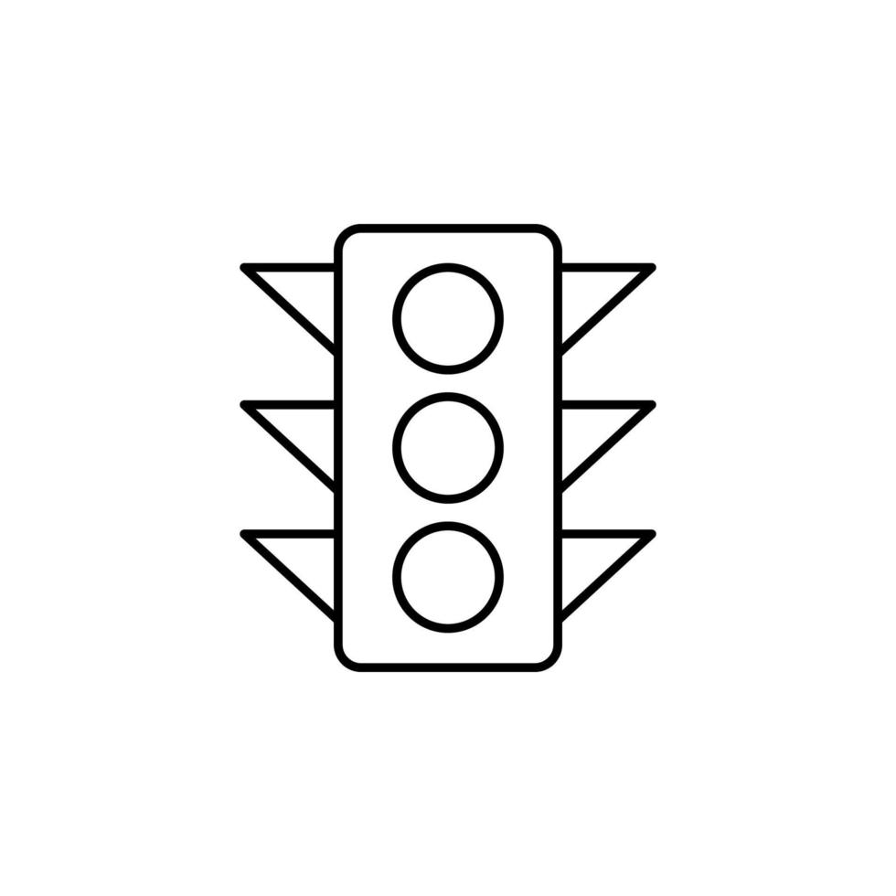 traffic light vector icon illustration