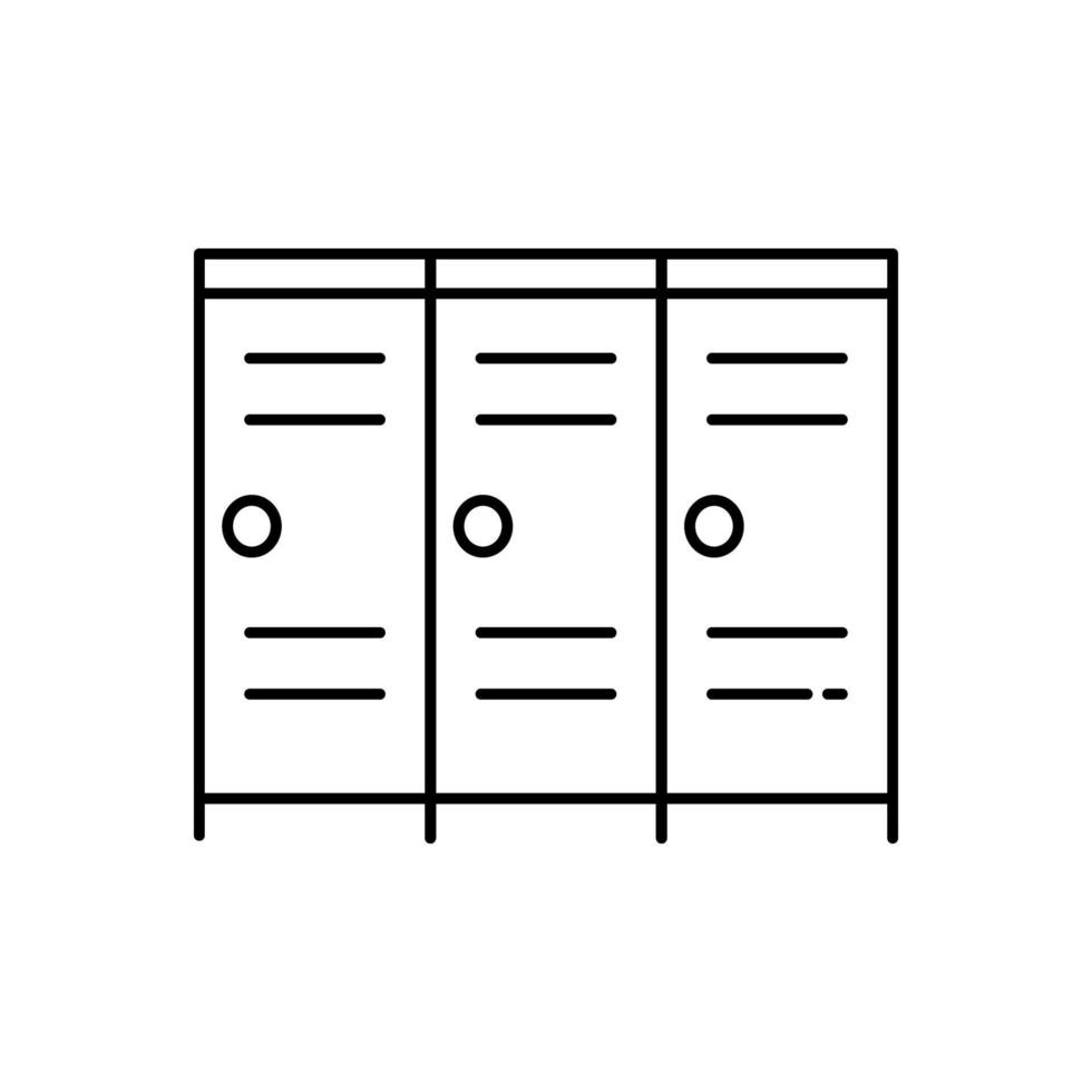 Lockers vector icon illustration