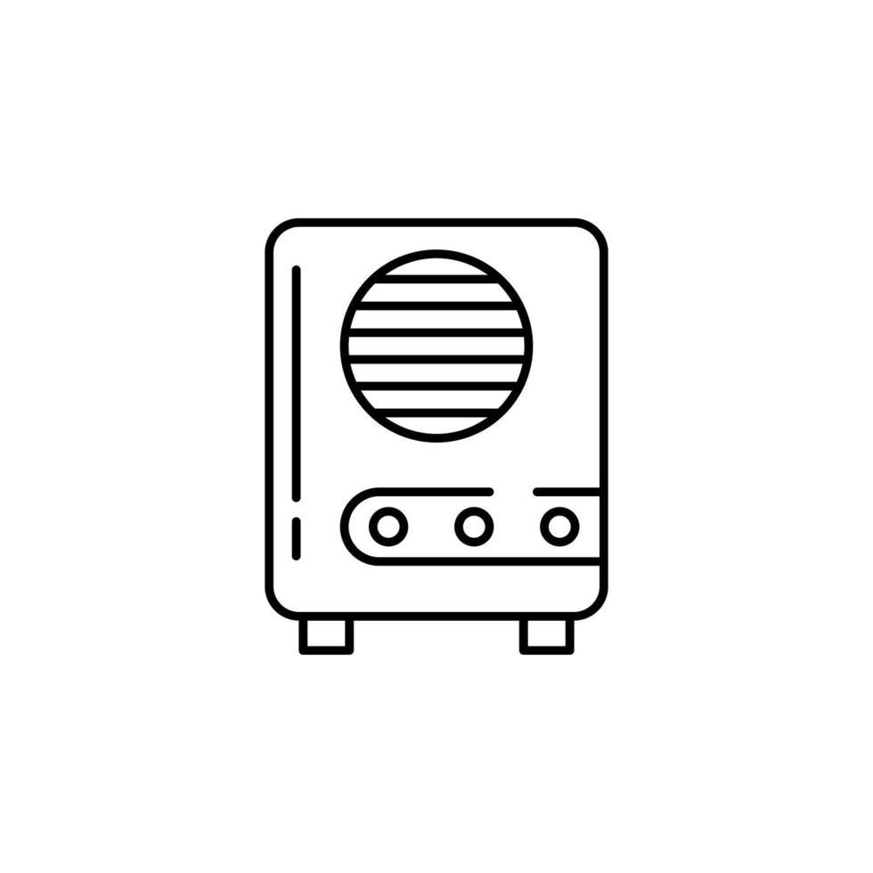 electric heater vector icon illustration