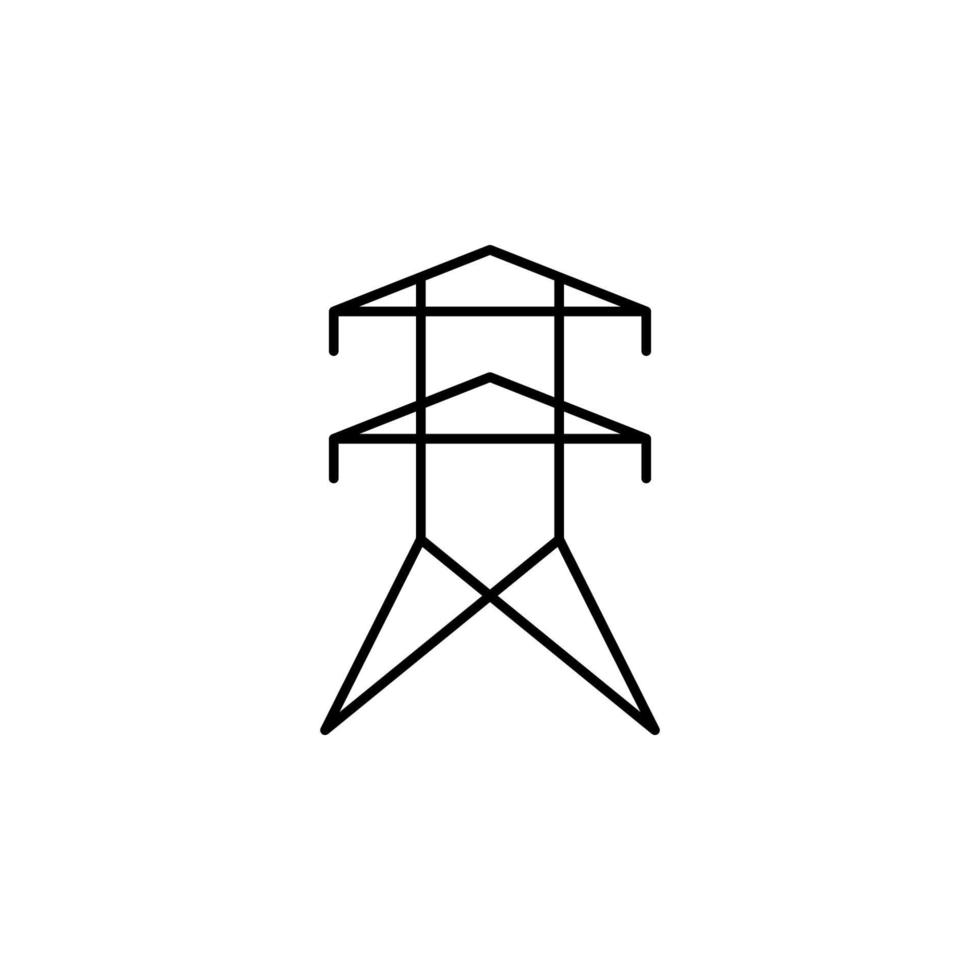 electricity, electric power vector icon illustration