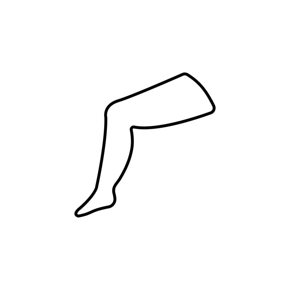 leg, plastic surgery vector icon illustration