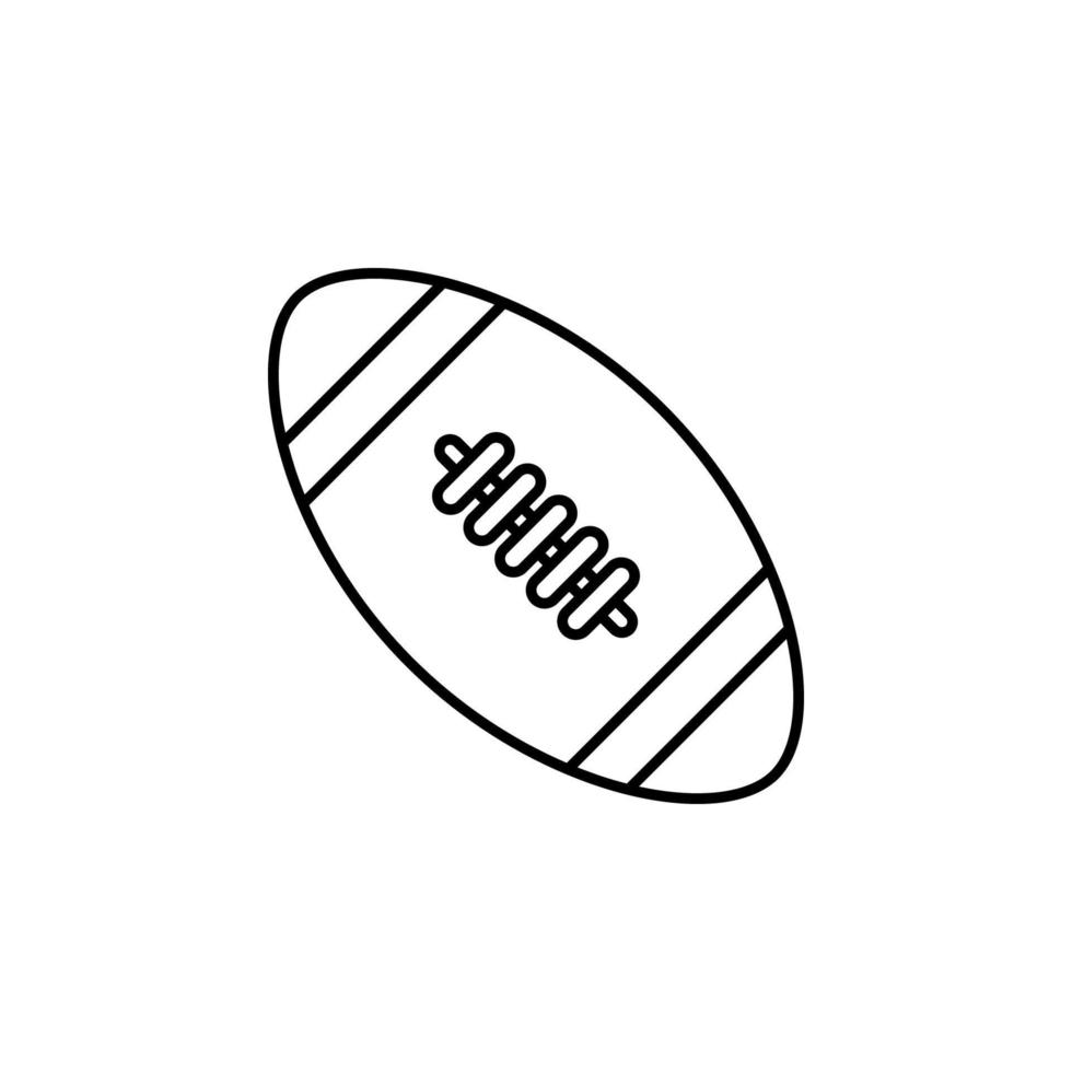rugby pelota vector icono ilustración