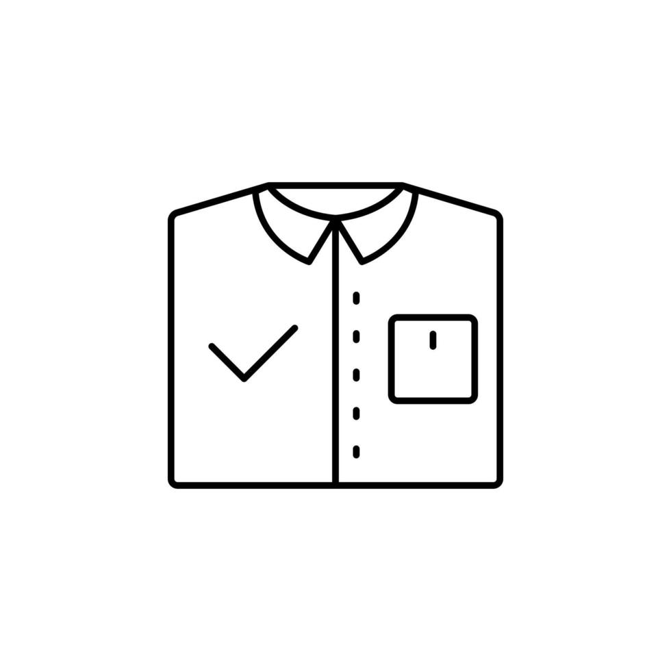 Shirt work office vector icon illustration