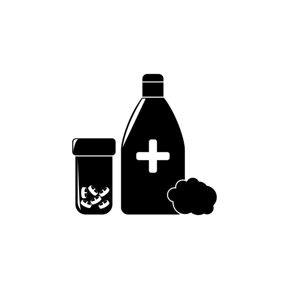 first aid medicine vector icon illustration