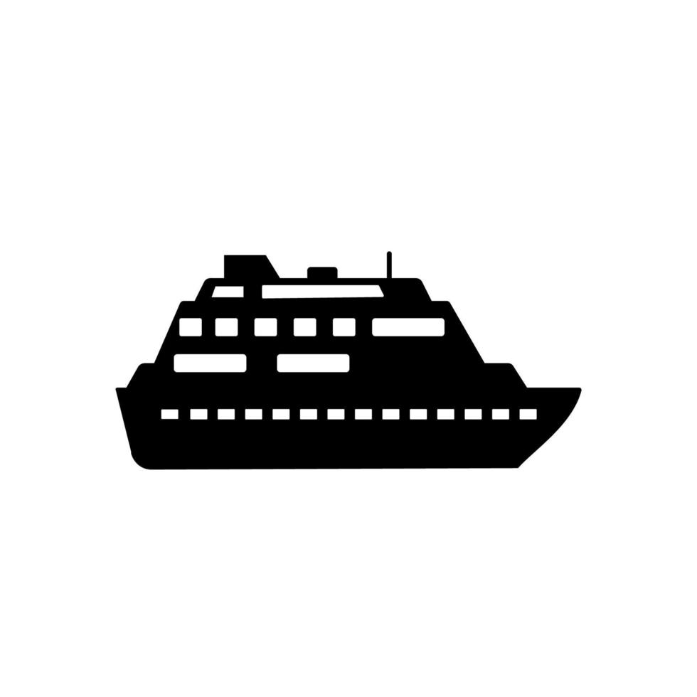 agua transporte, crucero Embarcacion vector icono ilustración