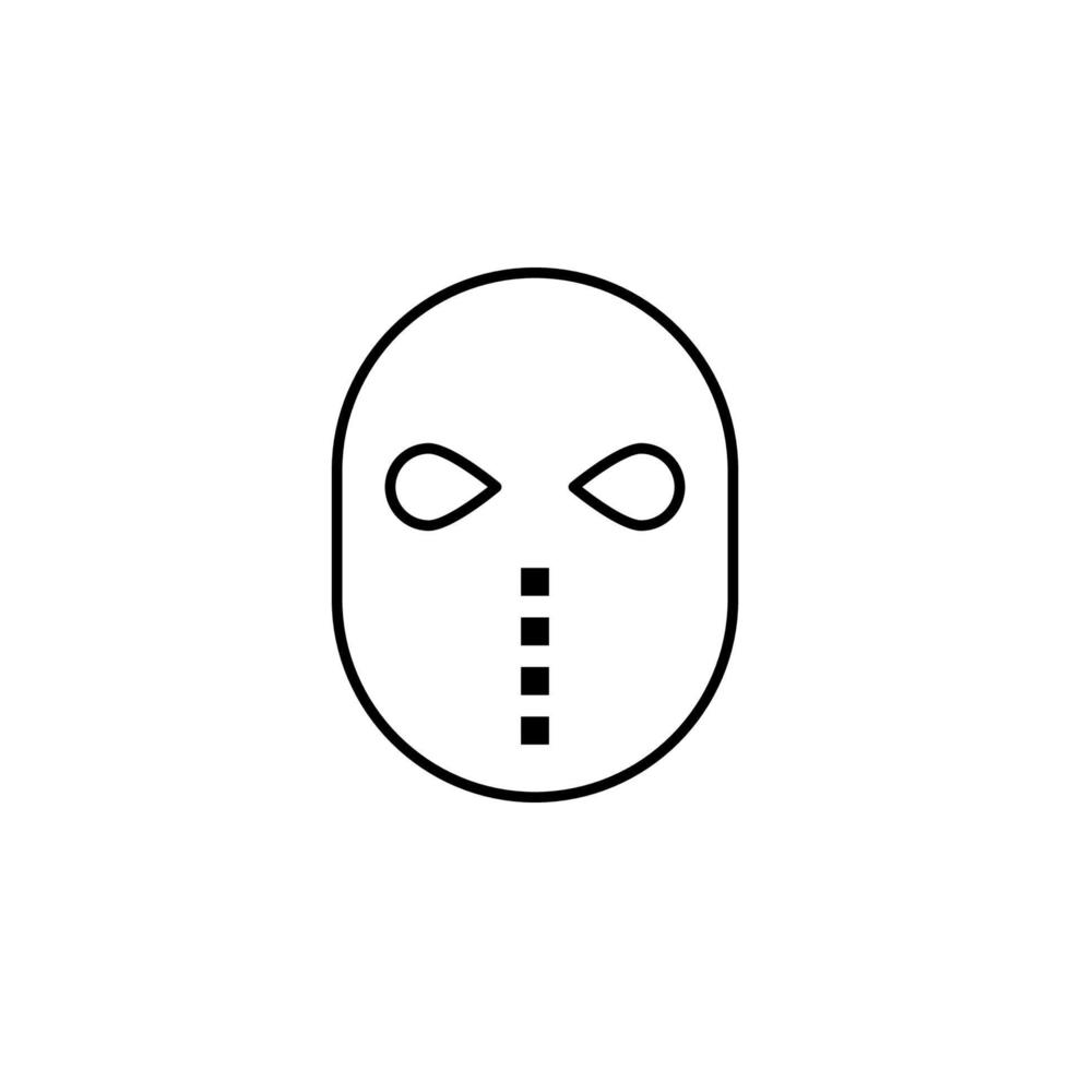 helmet mask vector icon illustration