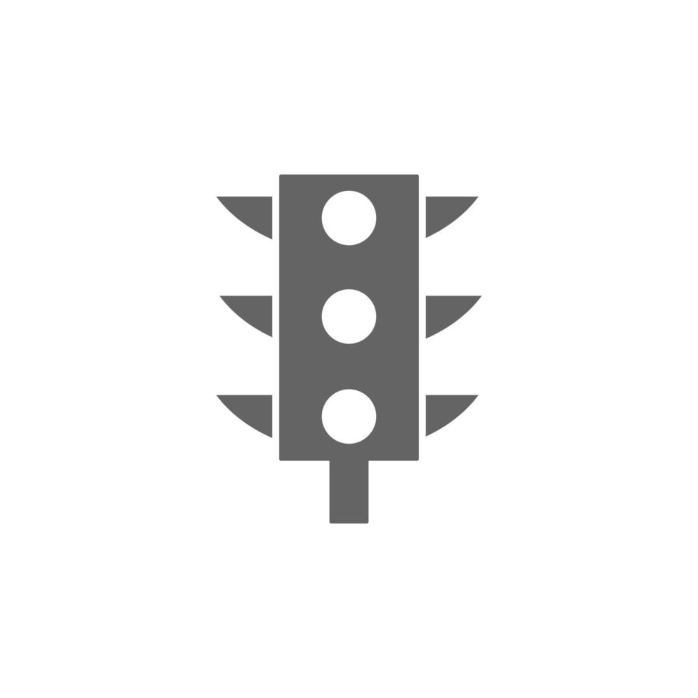 Road, traffic lights, transport vector icon illustration