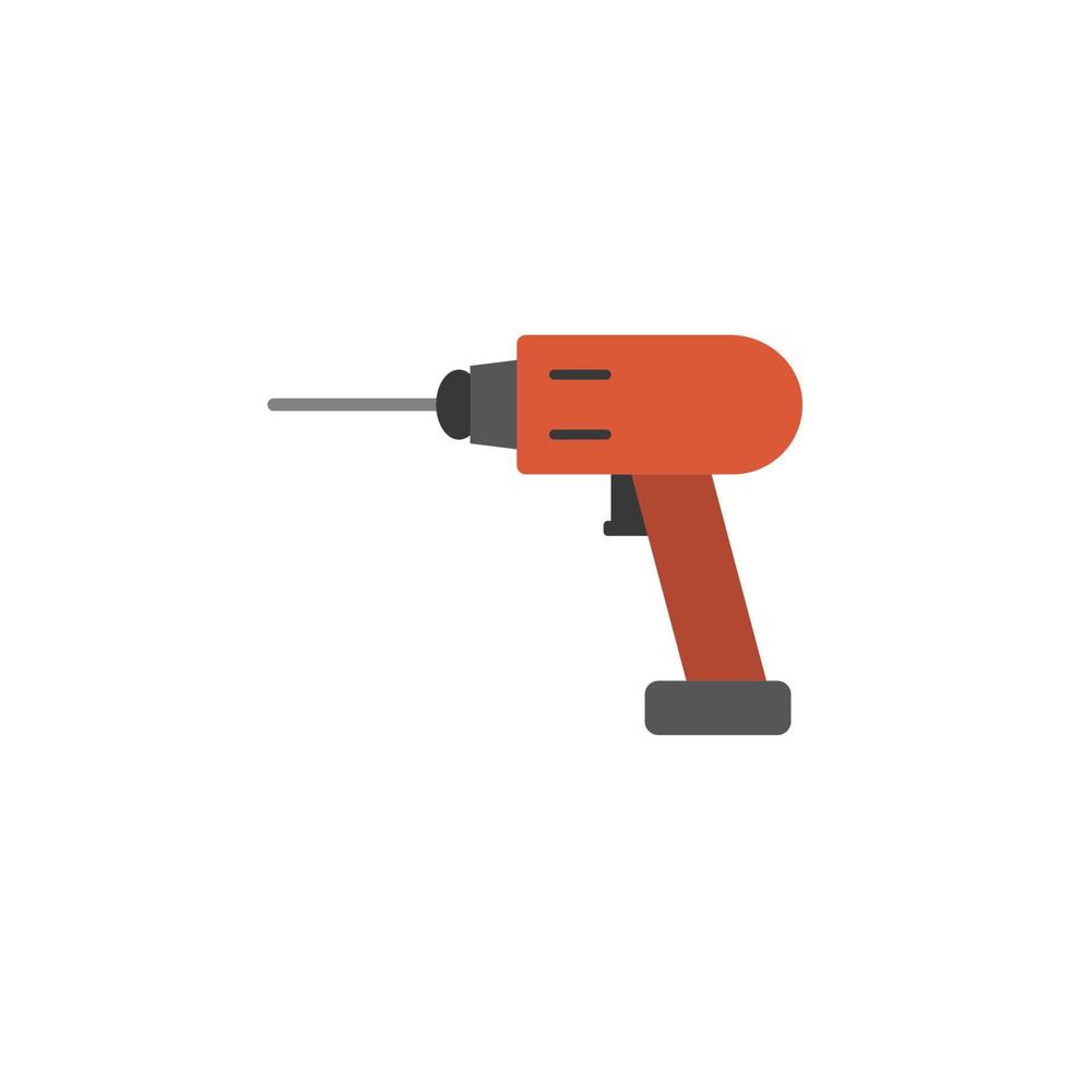 driller, repair, labor vector icon illustration