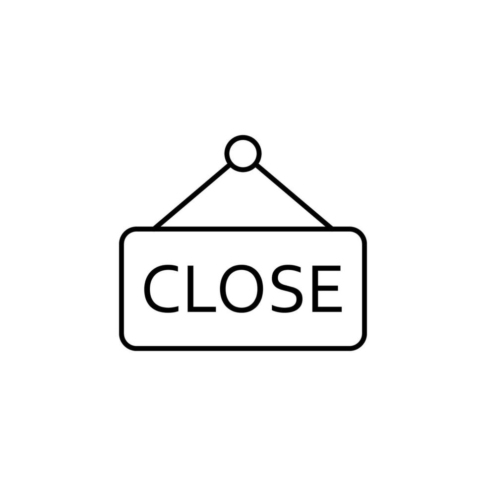 closed vector icon illustration