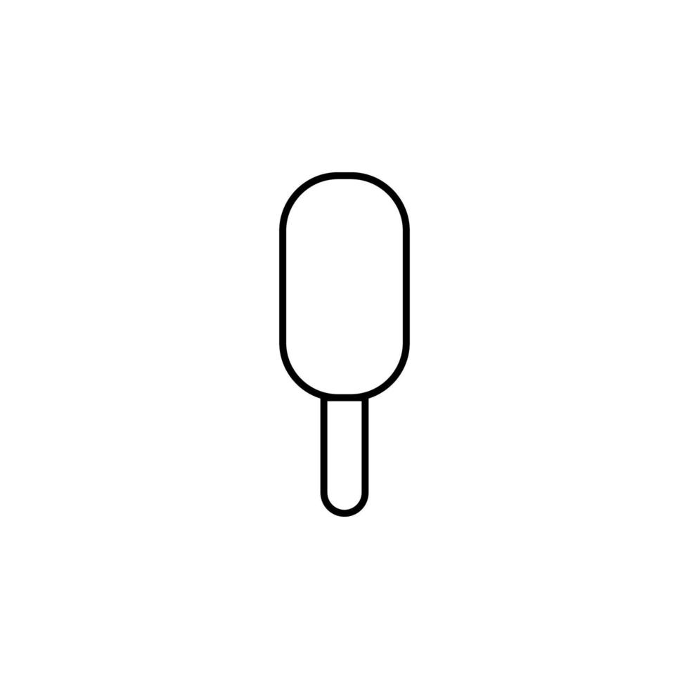 Ilustración de icono de vector de helado