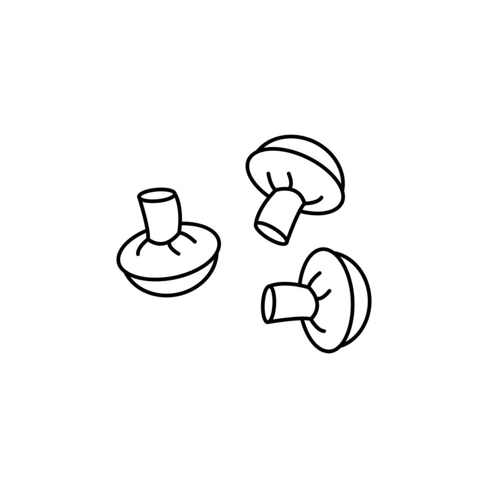 Mushroom vector icon illustration