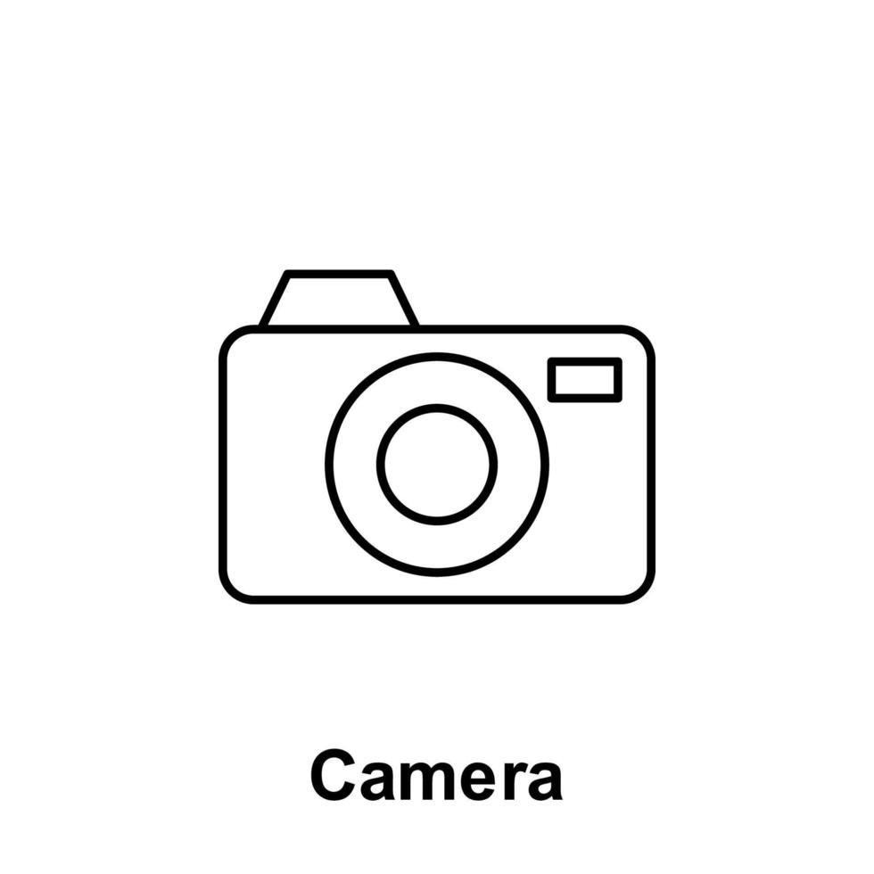 Camera vector icon illustration