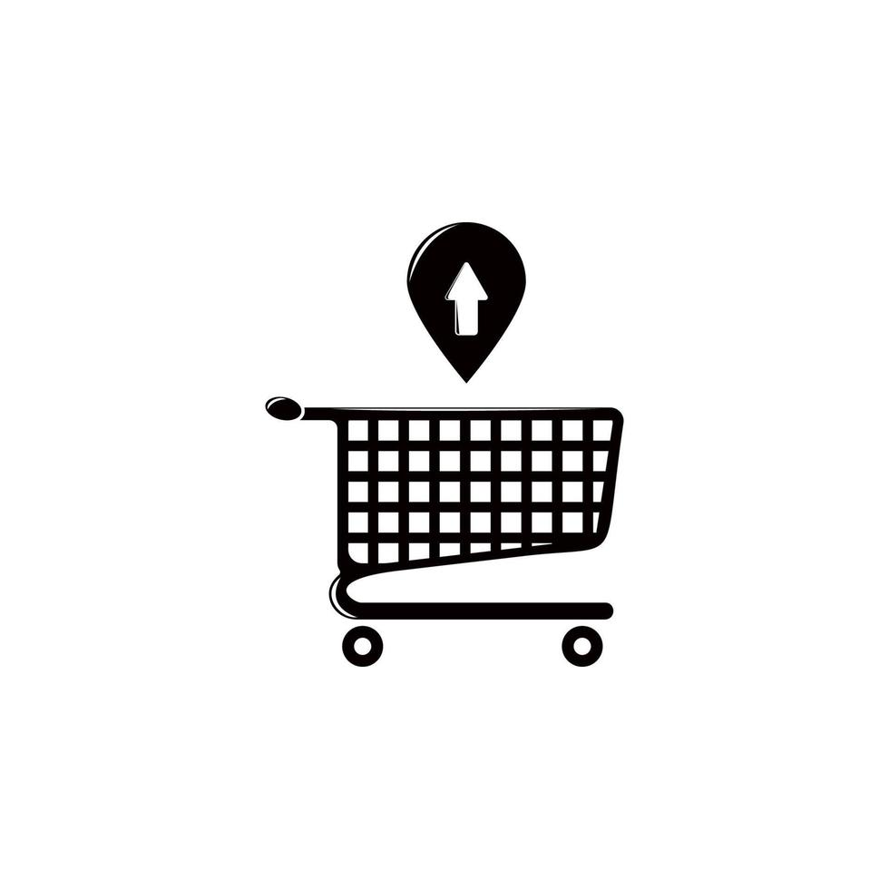 unloading from a trolley vector icon illustration