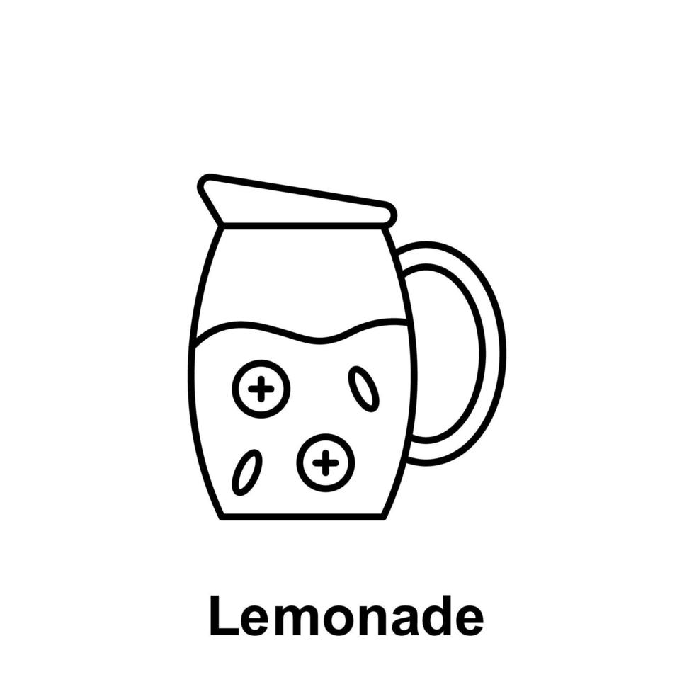 Lemonade vector icon illustration