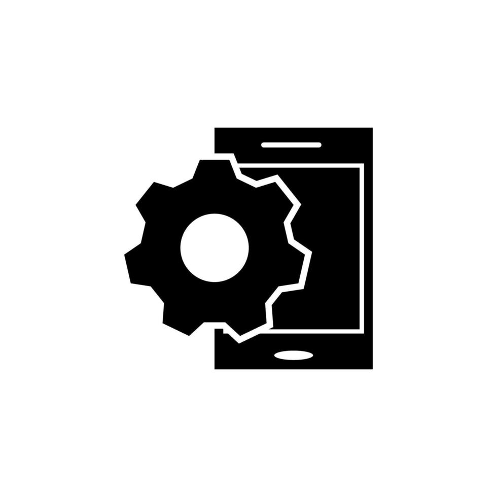 Web development, mobile vector icon illustration