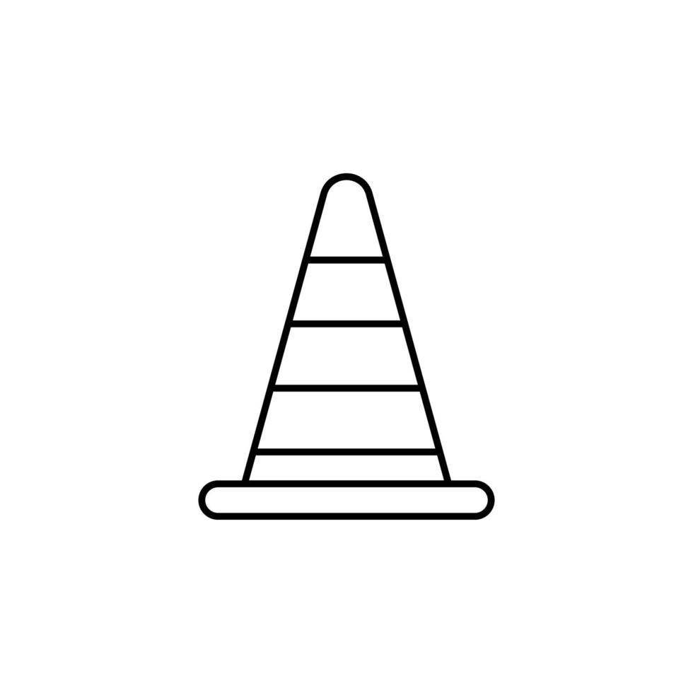 road cone vector icon illustration